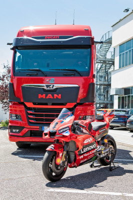 MAN jest oficjalnym dostawcą zespołu Ducati Lenovo